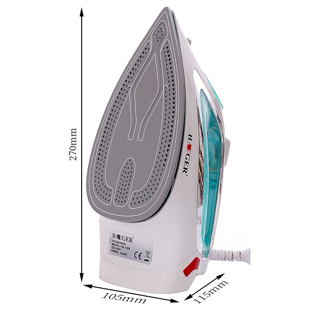 2400W Electric Steam Iron For Clothes laundry home appliances Adjustable Ceramic soleplate iron for ironing