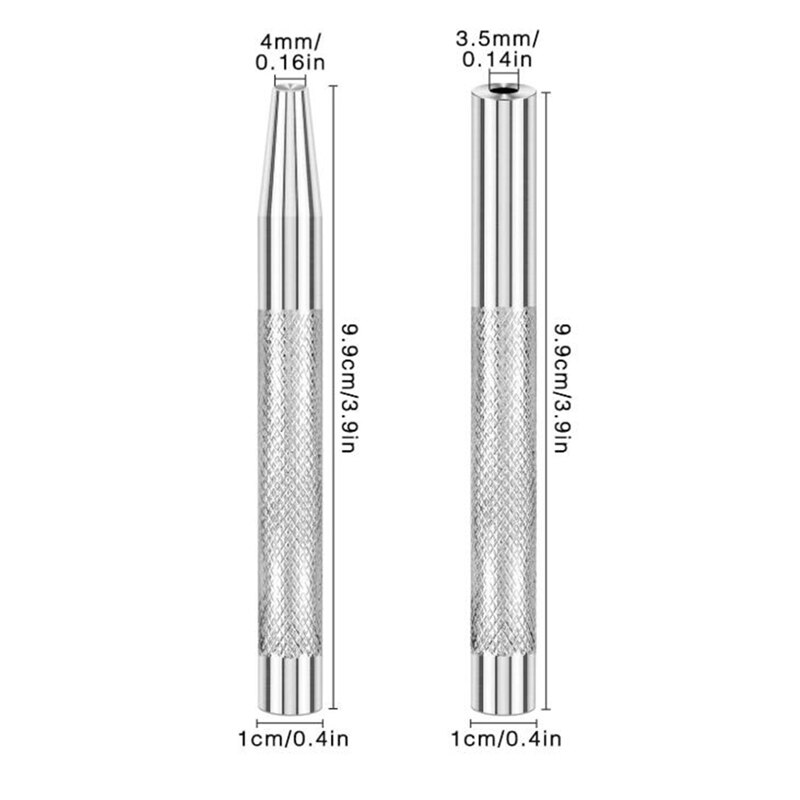 20Pack Koperen Klinknagels En Bramen (14Mm En 19Mm) met 2Pcs Punch Klinknagel Tool Voor Riemen, Tassen, Kragen, Leer-Crafting