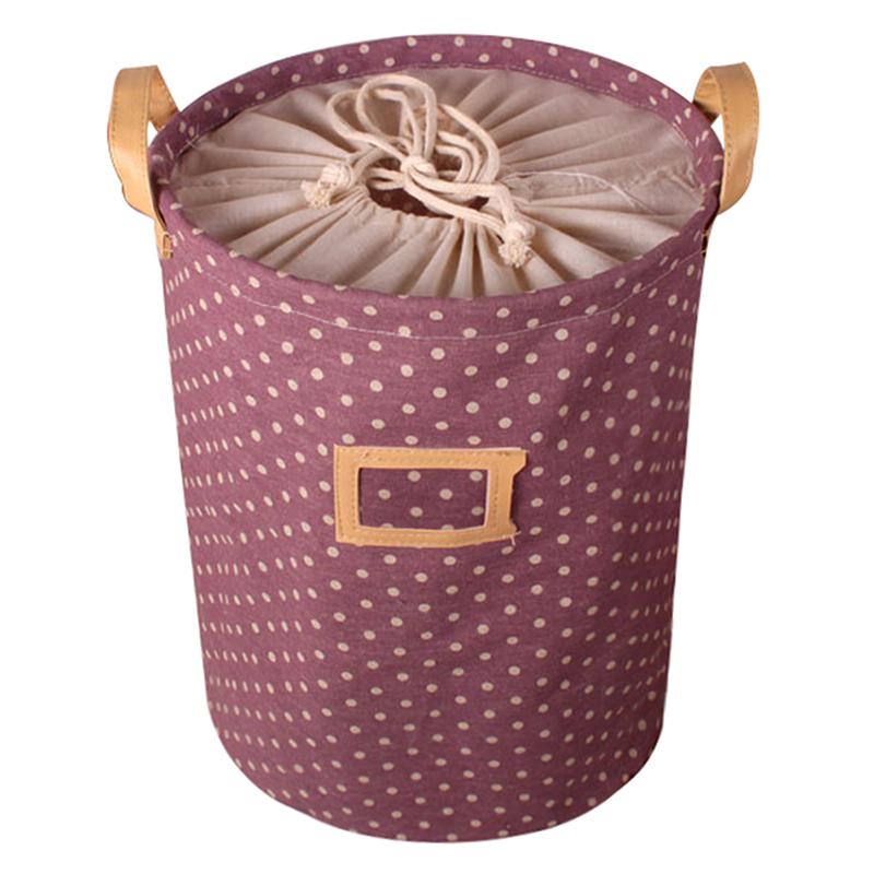 Cesta de almacenamiento impermeable, cesto para la colada sucia de juguete, bolsa de almacenamiento de tela, bolsa de almacenamiento para ropa plegable, almacenamiento de artículos diversos: Púrpura