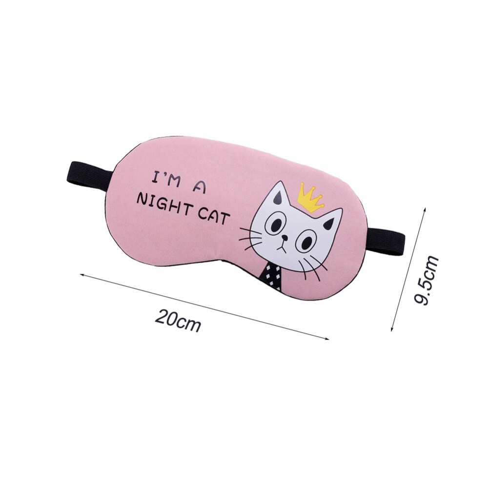 Schlaf Augen Maske Nette Katze Karikatur Hilfe Komfortable Eis Kompresse Gel Reise Schlaf-Rest-auge Schatten Abdeckung Augenbinde