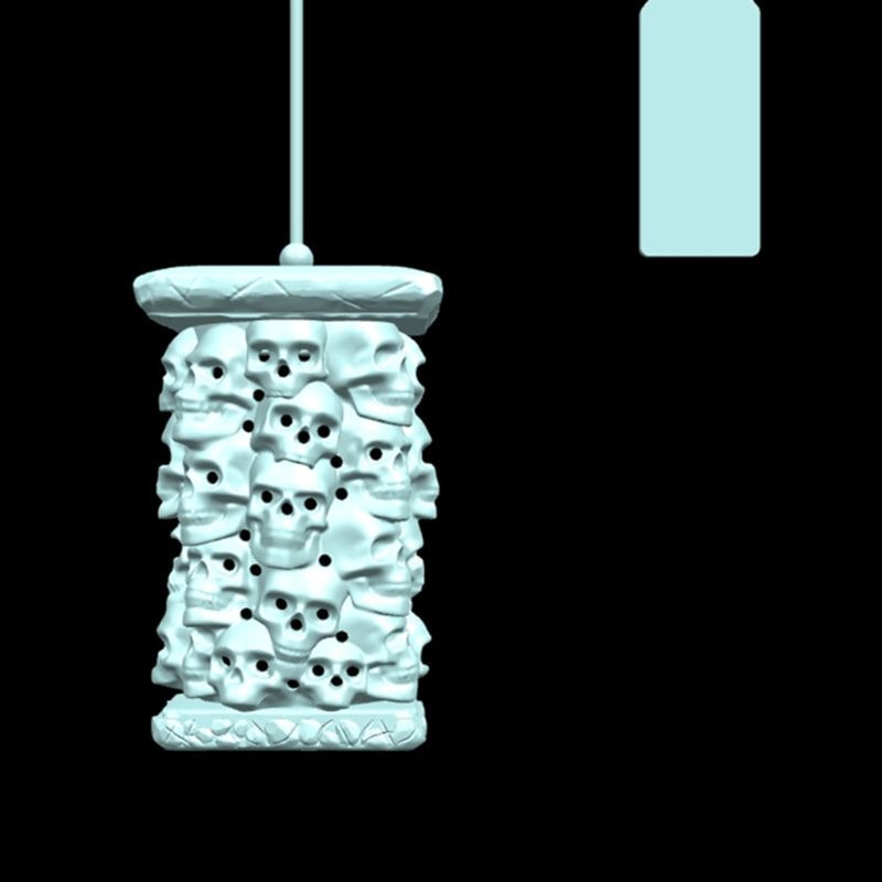 Kranium silikone te infuser te sil filter urt krydderi diffusor genanvendelig halloween drinkware tilbehør