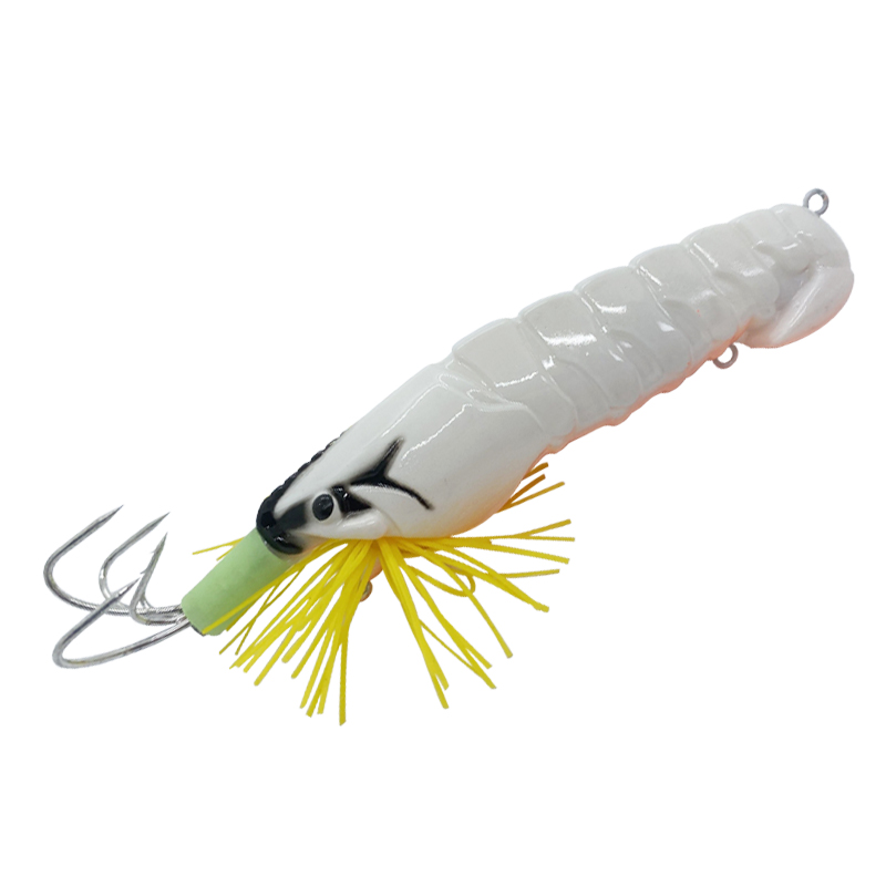 FSDZSO appât de calmar crochet de calmar leurres de crevettes en bois gabarits appât de seiche Simulation réaliste Silicone poulpe appât pêche: Bleu