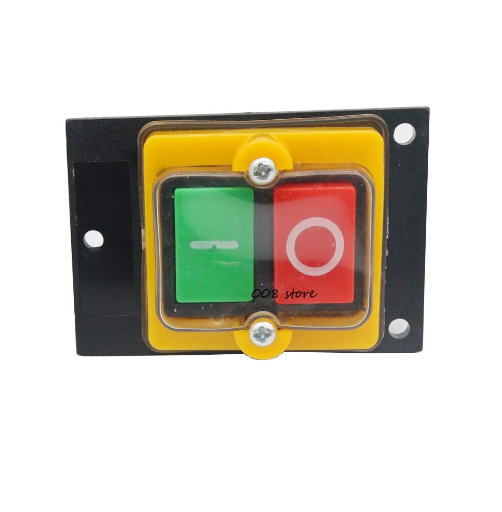 On Off Start Stop Water Proof Push Button Switch 10A 380V AC 75x52mm KAO-5M