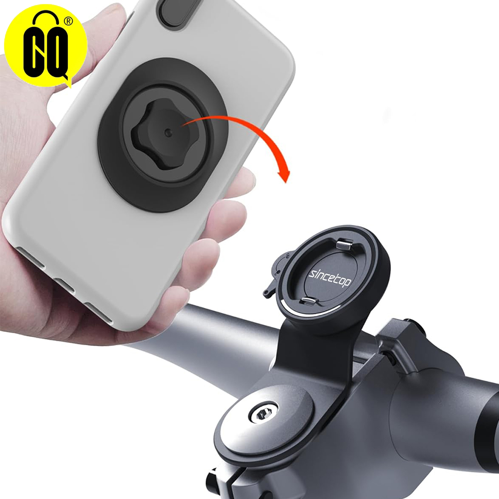 Mountain Bike Phone Mount,Bicycle Stem Cell Phone Holder,Universal Aluminum Handlebar Phone Clamp,Cycling Mobile Phone Clip