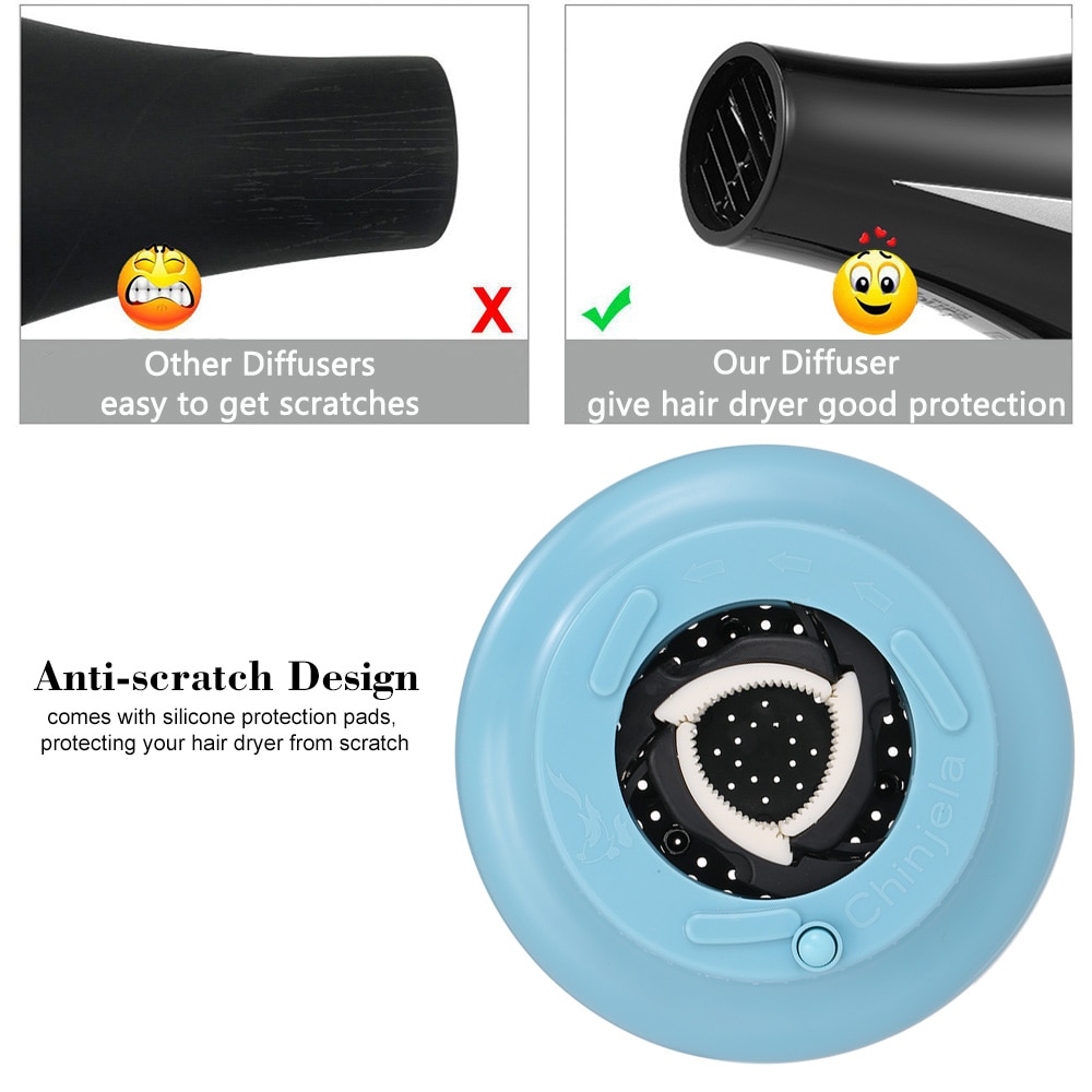 Cubierta del difusor del secador de pelo para salón, accesorio de estilismo rizado y ondulado, boquilla para secador de pelo Universal, accesorios para secadores de pelo
