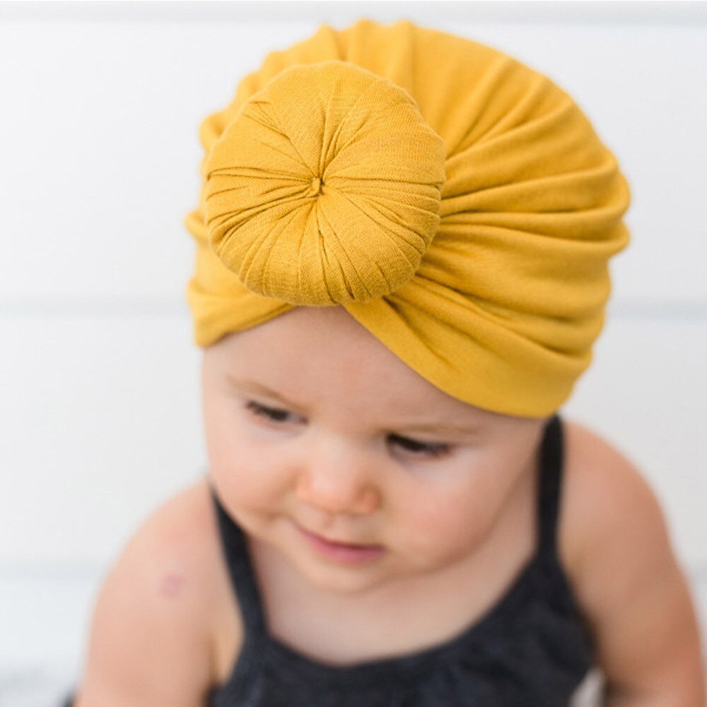 Bandeau Turban rond pour enfants | Bandeau pour bébés filles, nœuds pour cheveux, bandeau élastique et large,