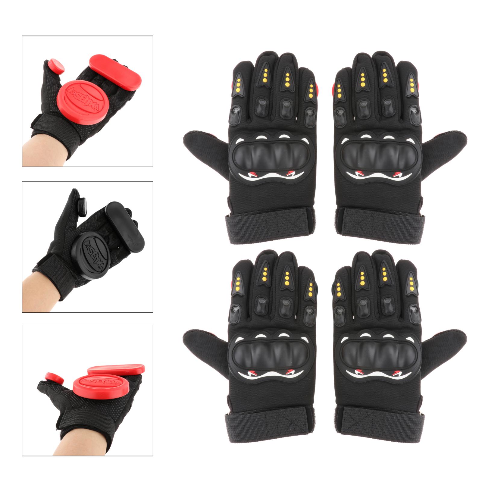 Downhill Skateboard Gloves Roller Long Board Slider Skateboard Turning Gloves Slide Brake Gloves With Slider Skate Accessories