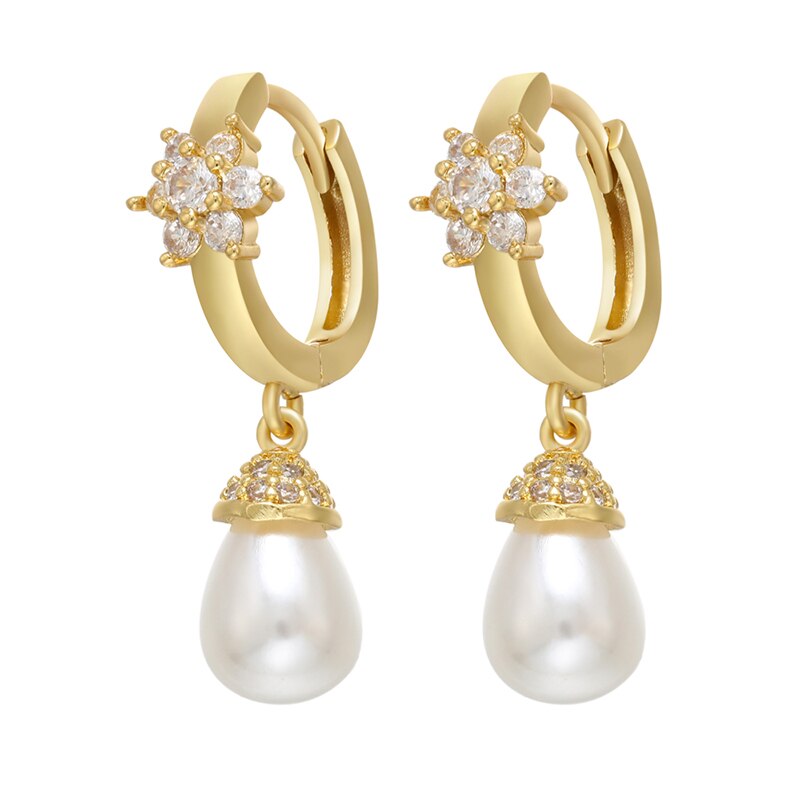 Dames oorbellen RVS met zirkonia – goud, zilver & roségoud | Ayura Jewelry