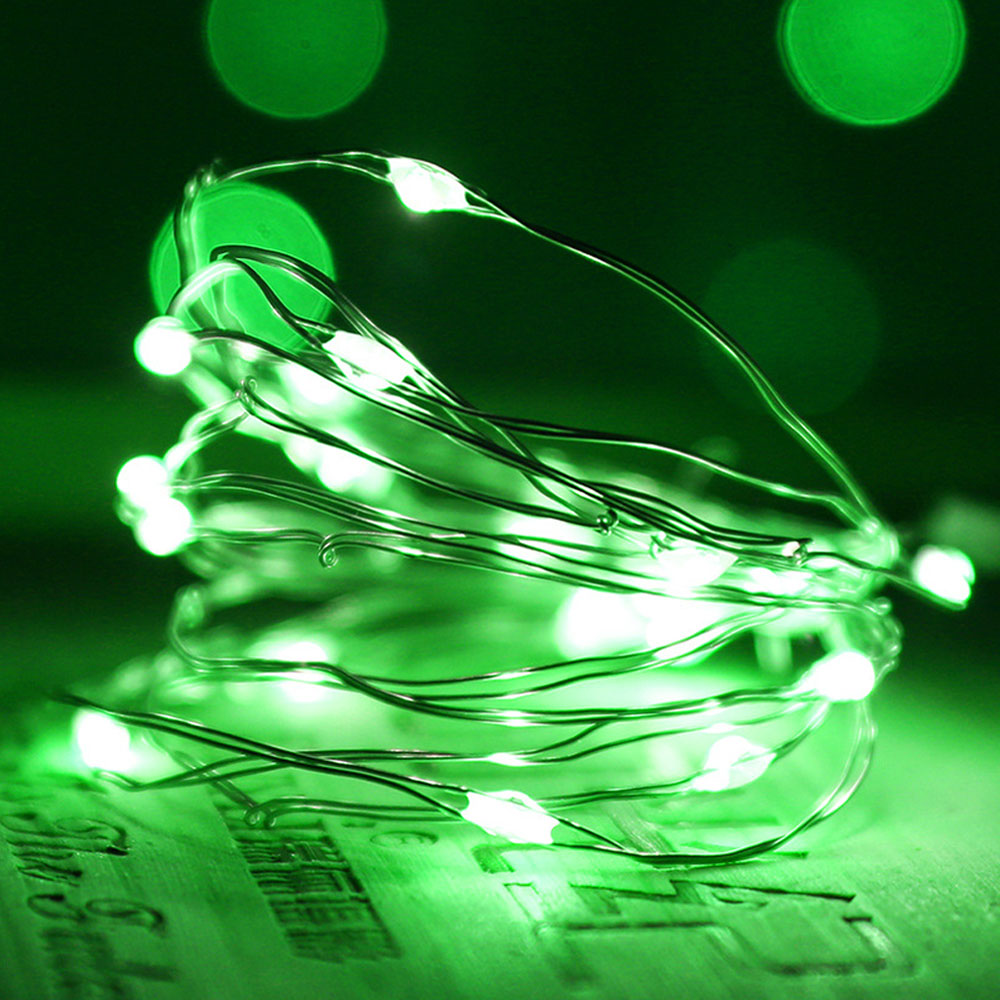 Guirlande lumineuse féerique Led en fil d'argent, alimentée par USB, étanche, pour l'extérieur, décoration DIY, , fête de mariage, noël: Rouge / 300W