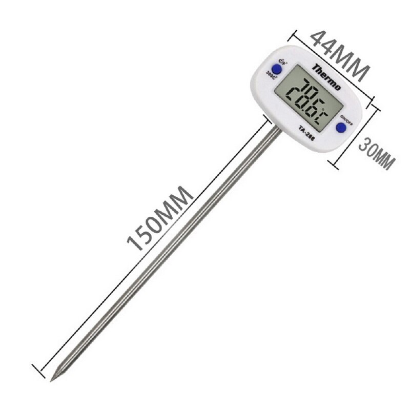 Termómetro Digital para alimentos, medidor de temperatura de carne con sonda larga para asar a la parrilla, cocina y barbacoa
