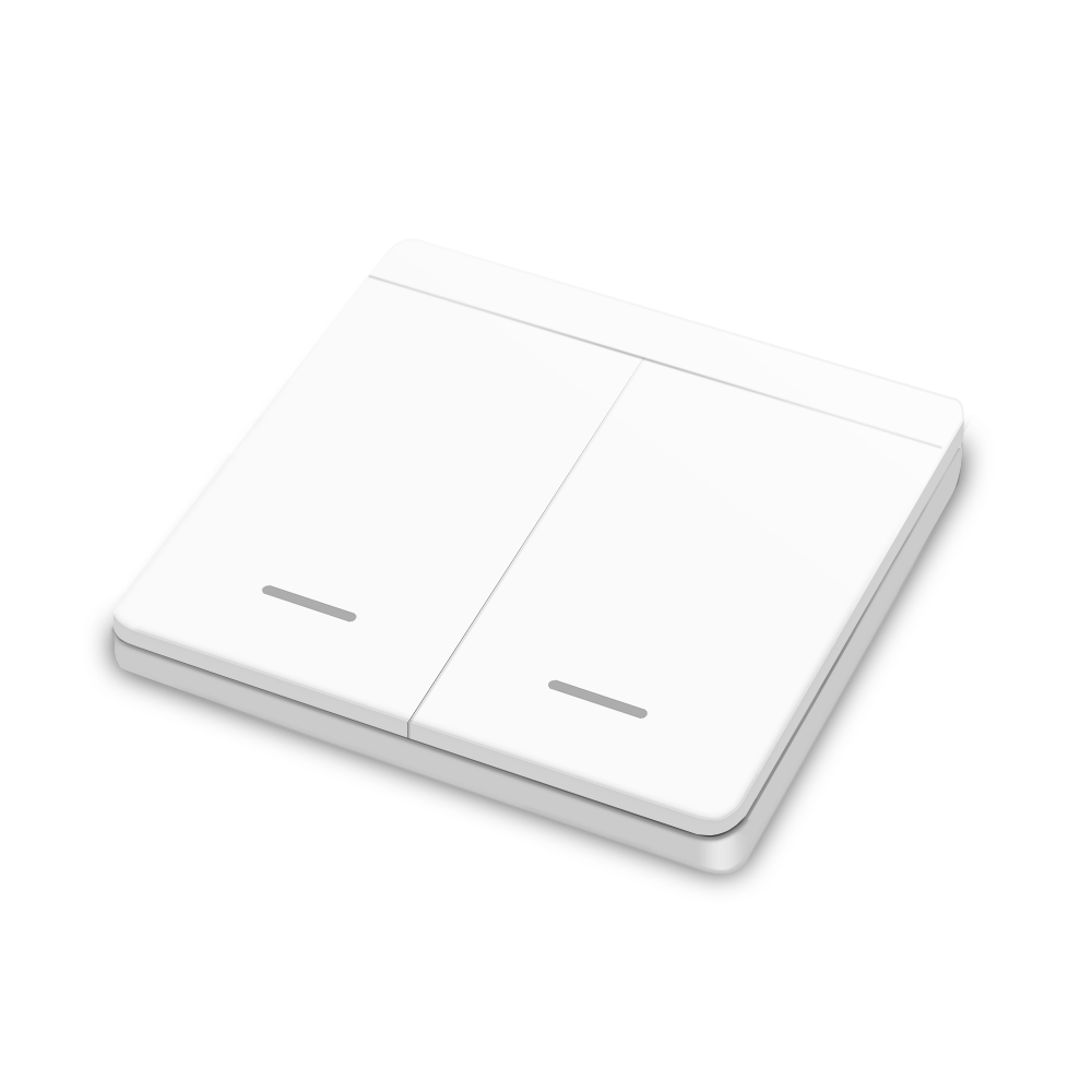 Interrupteur mural à bouton-poussoir RF 433mhz, 86 boutons, télécommande sans fil, fonctionne avec un récepteur relais pour l&#39;éclairage des appareils ménagers: 2 - button