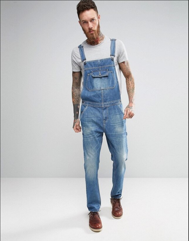 Monos informales Vintage para hombre, Pantalones r... – Grandado