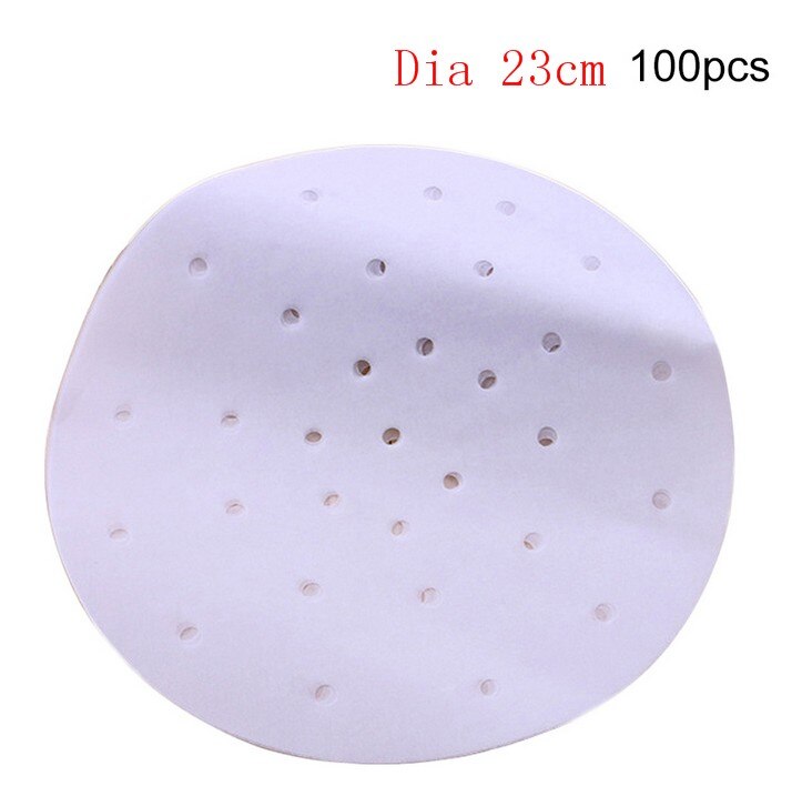 50/100 st bambu korg ångpapper kök matlagning bambu ångare dim sum papper under ånga matta runda non stick ångpapper: 8