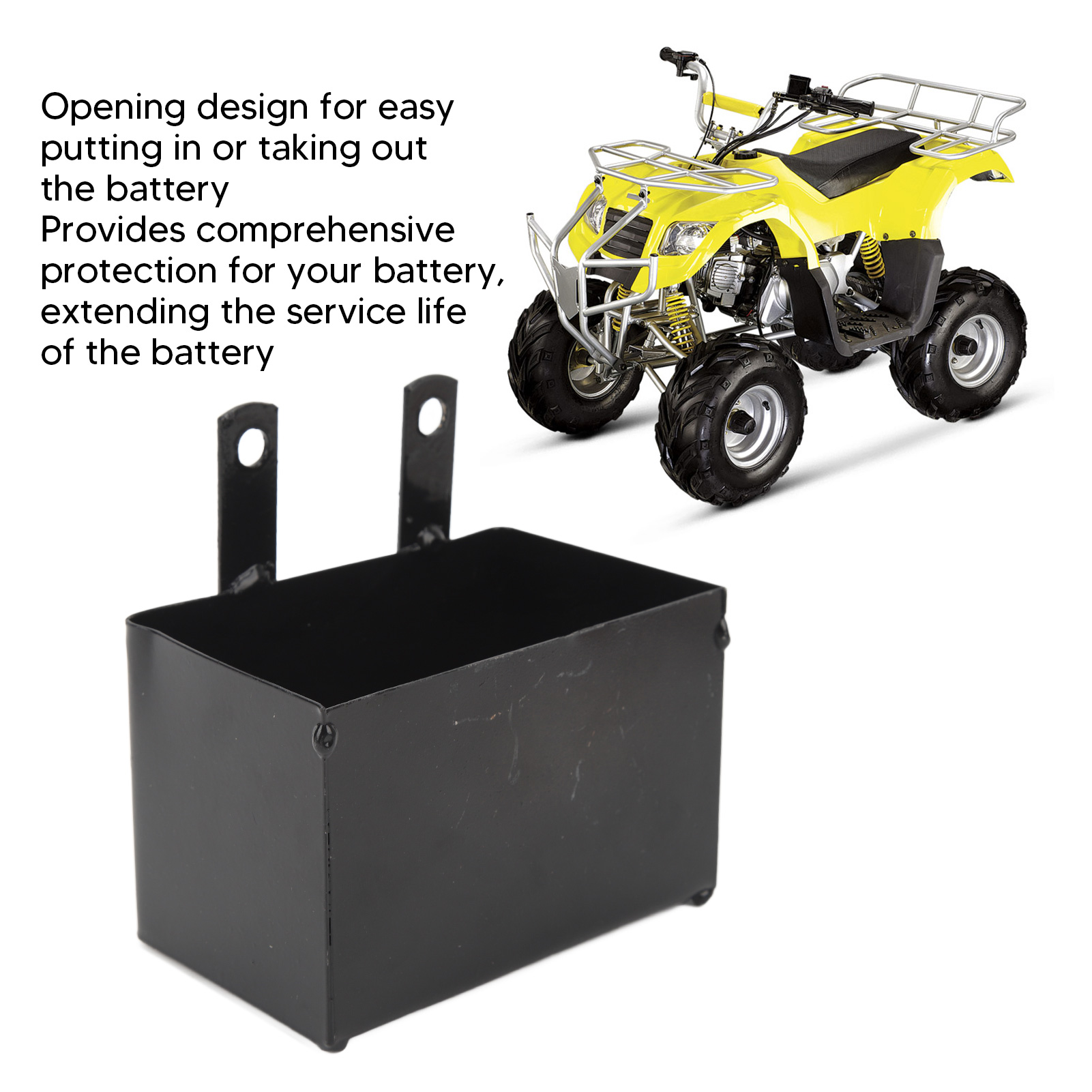 Motorfiets Accu Box Houder Batterij Draagtas Roestvast Stevige Structuur Voor 50cc 70cc 110cc 125cc Atv Motor Crossmotor