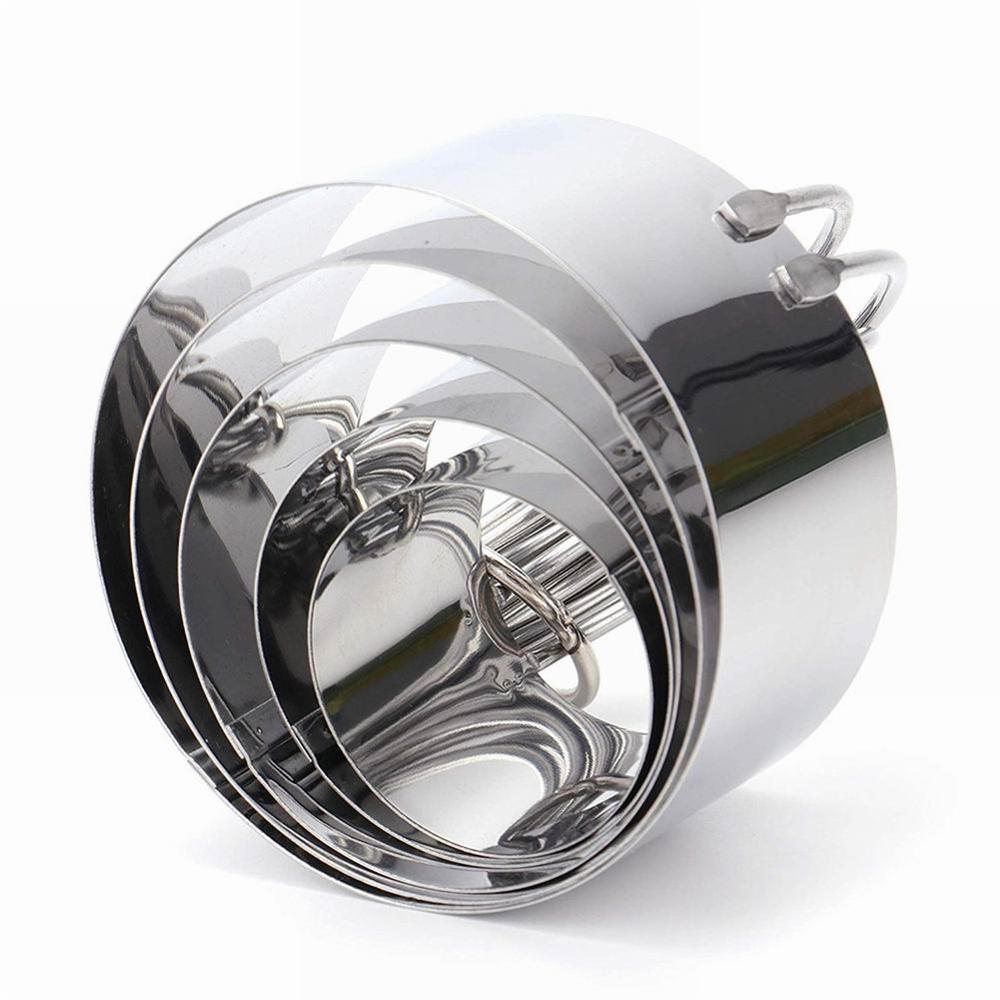 8 Pcs Baking Tools Stainless Steel Pastry Cutter Set With Pastry Cutter Dough Blender Biscuit Cutter Anti Slip Chef Cutter