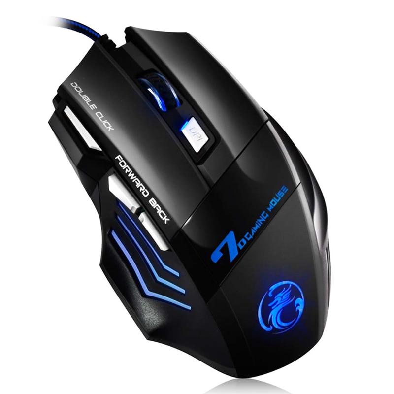 Wired Gaming Mouse Gamer Computer Mouse Gaming Mause USB Ergonomic Mouse Silent 5500 DPI 7 Buttons RGB Game Mice For PC Gamer