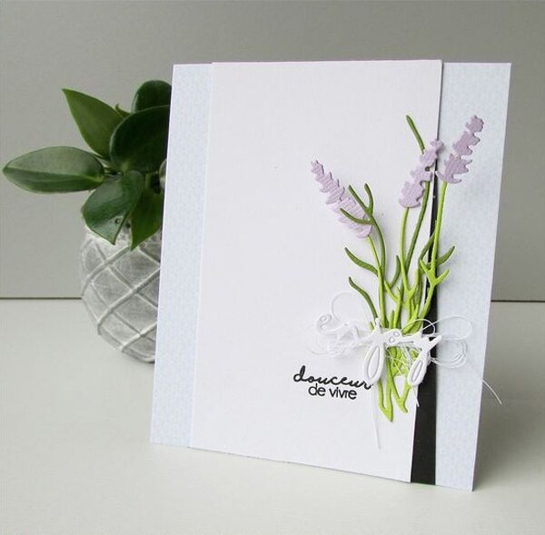 Lyckogudinna metallskärning matris lavendel set själv scrapbooking fotoalbum dekorativ prägling papperskort hantverk