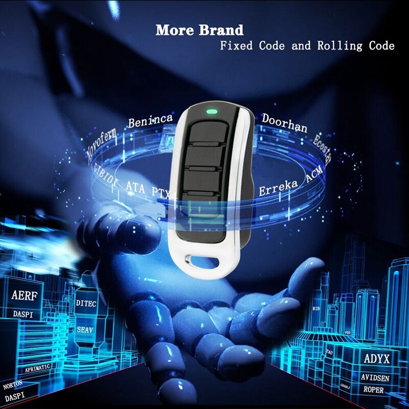 Garagedeur Afstandsbediening Voor 433Mhz Garage 868Mhz Replicator Garagedeur Opener Rolling Code Zender Controle