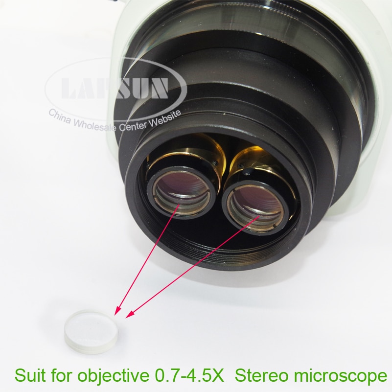 Bottom Optical Glass Lens Replace for XDS-10A C-MOUNT Lens or Stereo microscope Objective