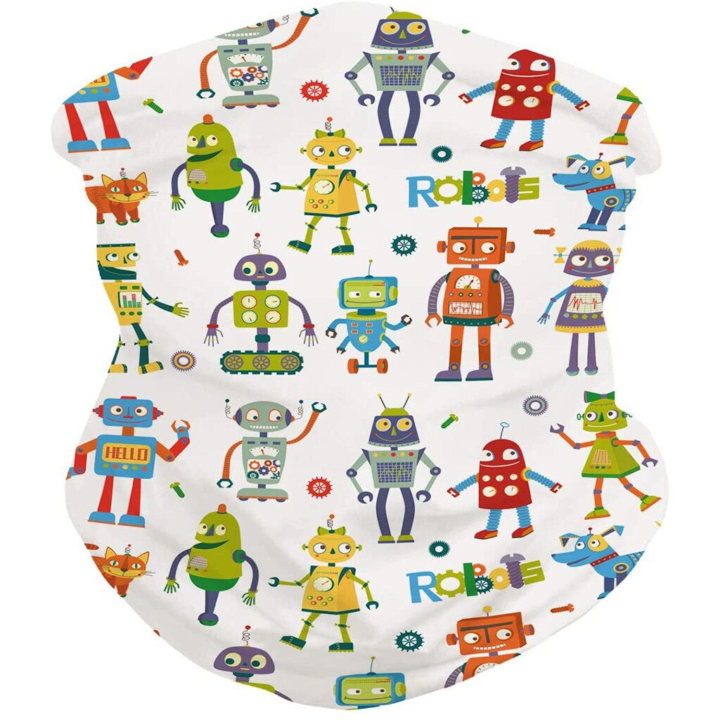 Enfants enfants garçons filles écharpe magique Bandanas cou guêtre Tube dessin animé impression chapeaux extérieur visage couverture foulards bandeau: c