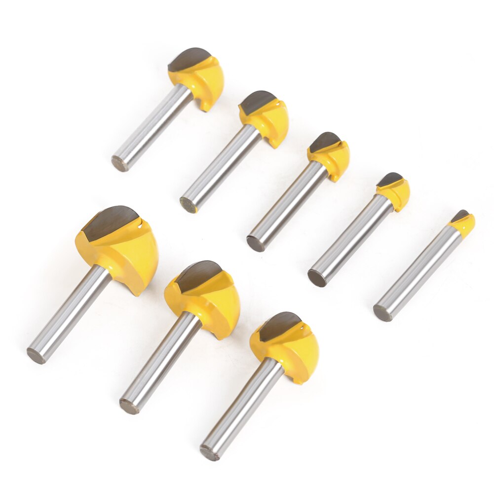 6mm Shank 6,8,12,16,18,20,22mmCNC tools solid carbide round nose Bits Round Nose Cove Core Box Router Bit Shaker Cutter Tools