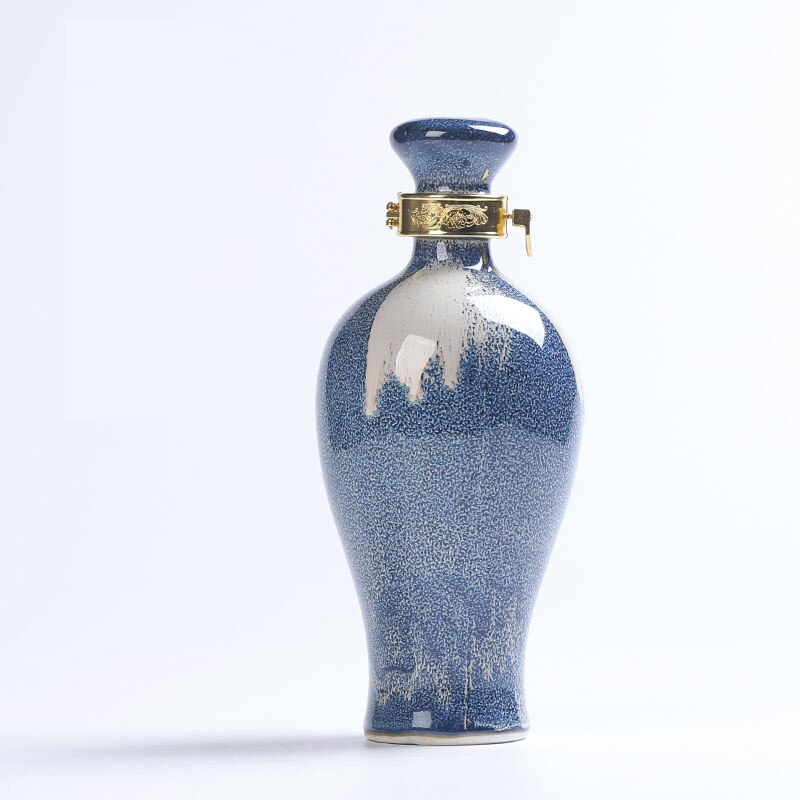 Classic Glass Hip Flask Set Handmade Chinese Gourd Wine Bottle Household Kiln Change Petaca Pulsera Daily Necessities EF50HF