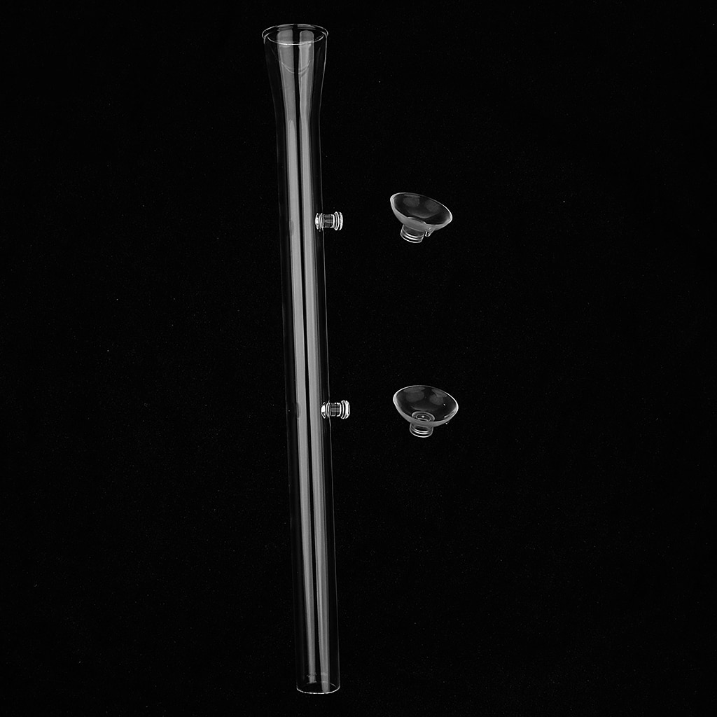 Juego de 2, gambas transparentes para comer comida, bandeja de alimentación para acuario, tanque de peces, 1 tazón redondo de 60mm (diámetro), Tubo de 1x30cm
