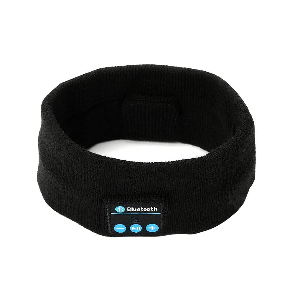 Wireless Headphones Bluetooth 5.0 Sports Headband Earphone Stereo Headset Sleep Player for Running Gym Earpiece: Black