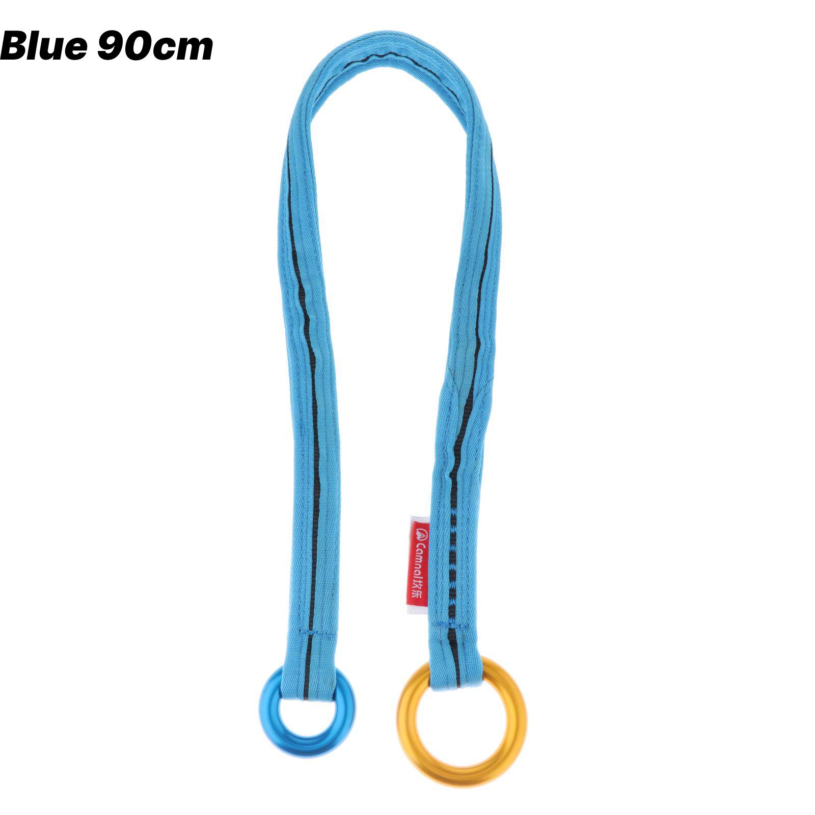 Tree Arborist Climbing Rope Friction Saver Loop Gear Equipment 90/120cm Aroborist Retrievable Anchor: black