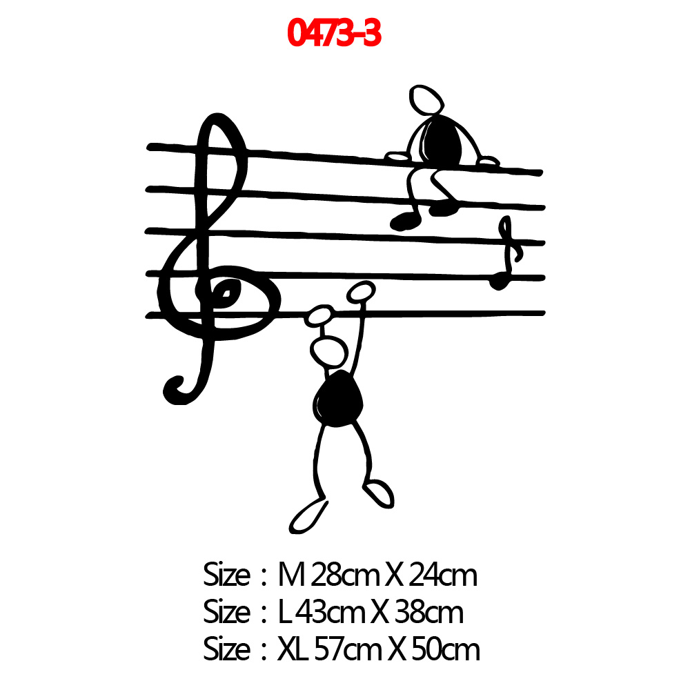 Decoratieve muziek muursticker voor kinderkamer decoratie bar thuis slaapkamer decor muurtattoo behang stickers stickers