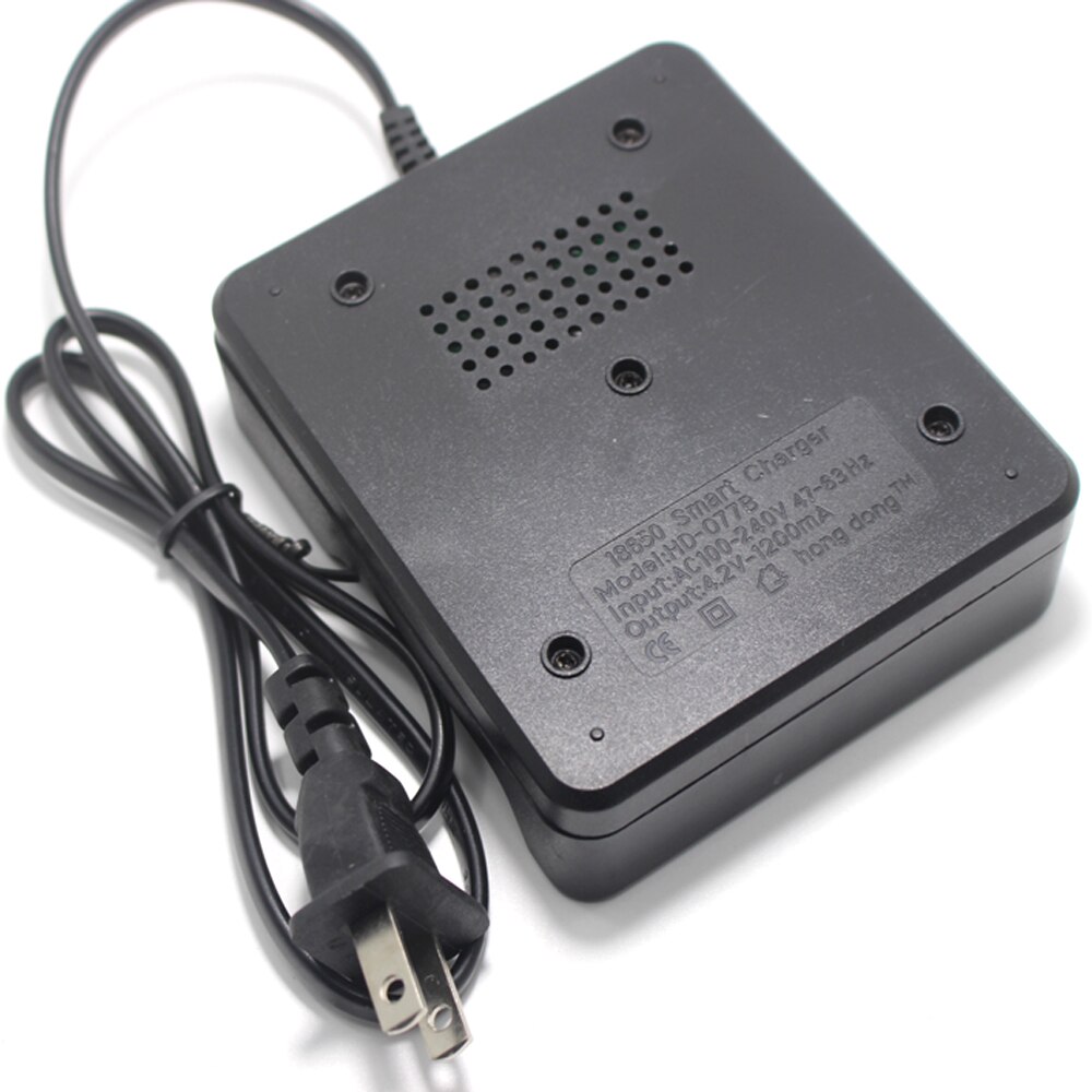 Cargador de batería inteligente de , 4, 2 y 1 ranuras con protección de cortocircuito para batería recargable de iones de litio 4X 18650