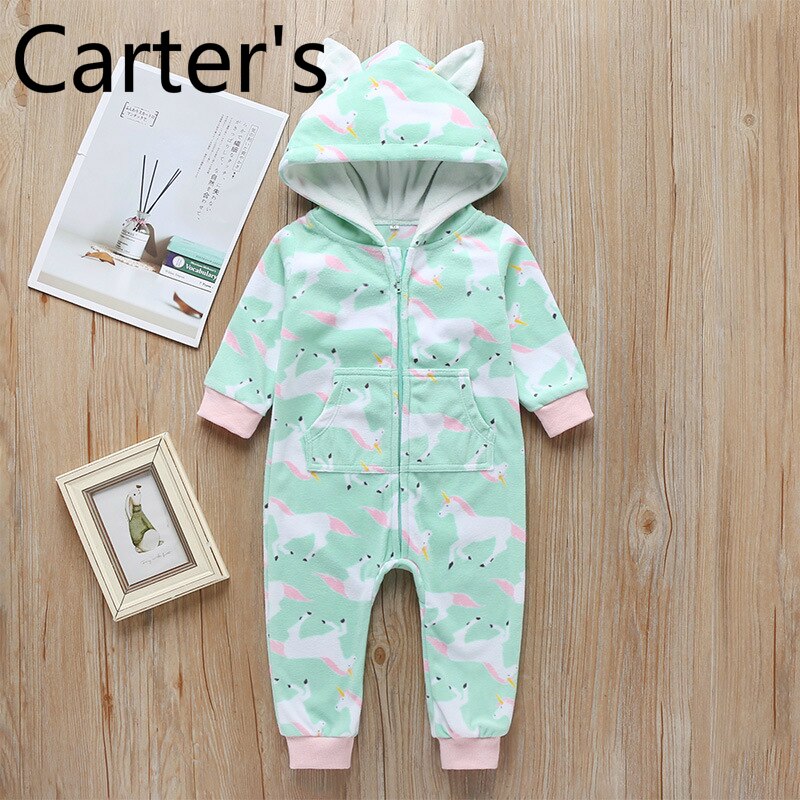 Carter 'S Pasgeboren Baby Jongen Bodysuit Baby Meisje Winter Kleding Baby Lange Mouw Jumpsuit Baby Winter Kleding 24 Maand Meisje kleding