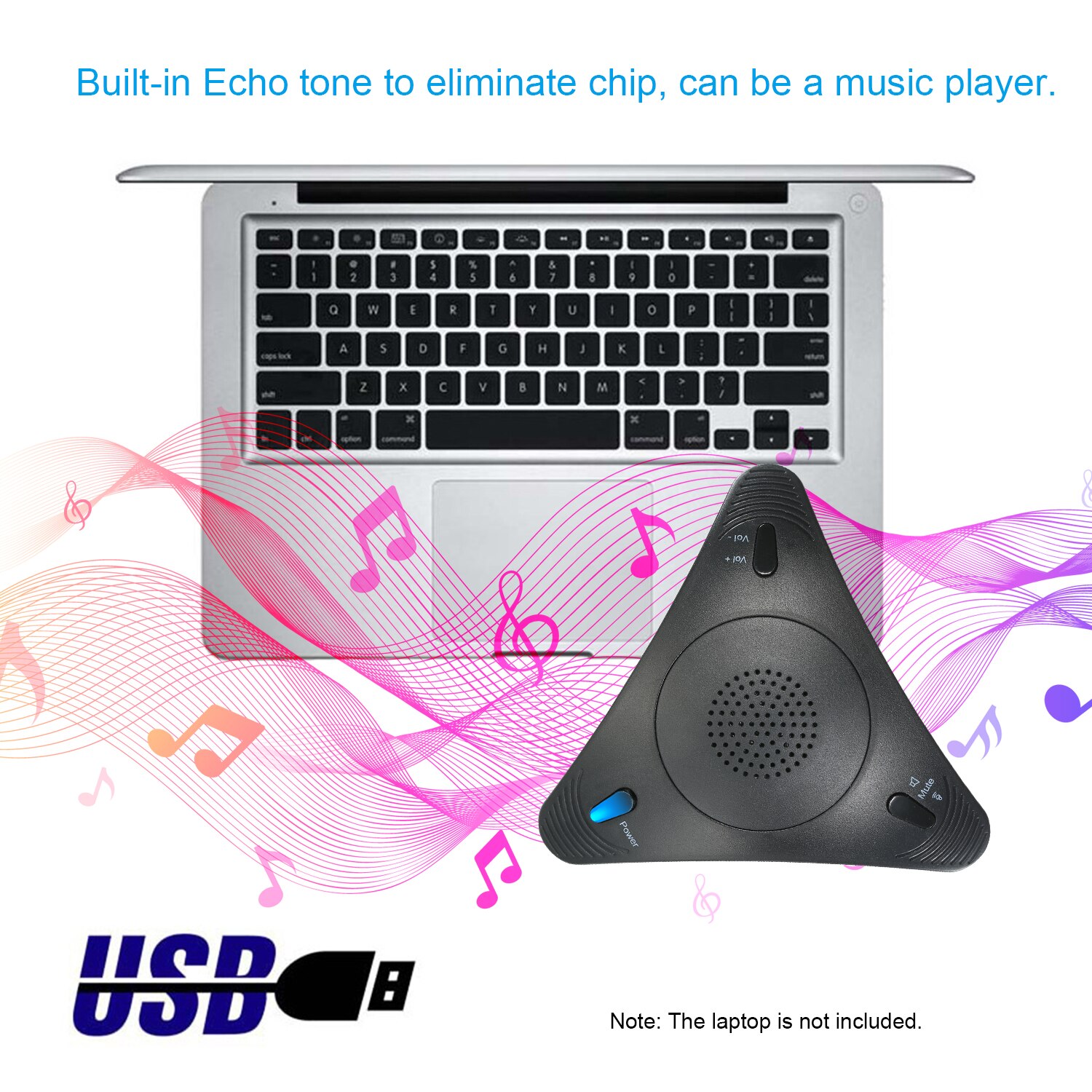 USB Conference Computer Microphone VOIP Desktop Wired Microphone+Speaker for PC Laptop Office Meeting Video Conference Recording