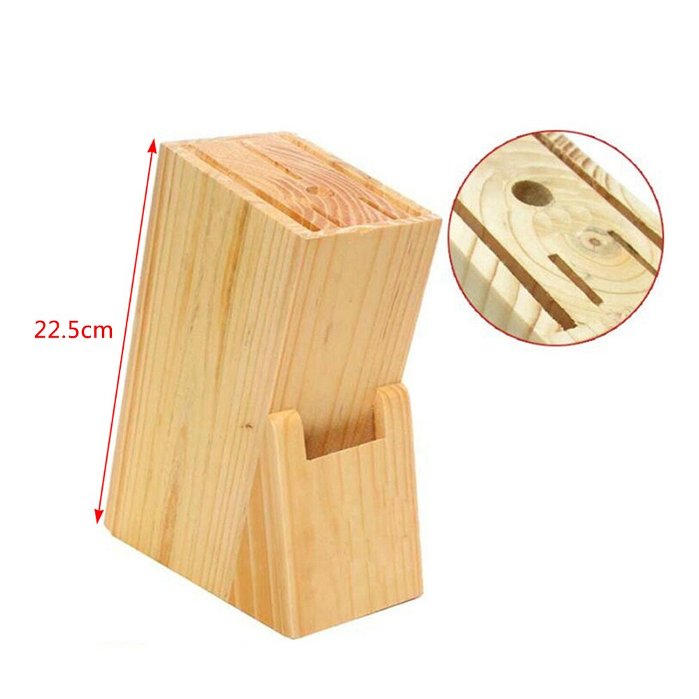 Kitchen Wood Holder Bamboo Block Stand Storage Shelf Rack Kitchenware Storage Organizer Kitchen Tool Accessories