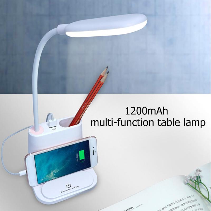 Multifunctionele LED Touch Bureaulamp USB Oplaadbare Slaapkamer Tafellamp Creatieve Leeslamp