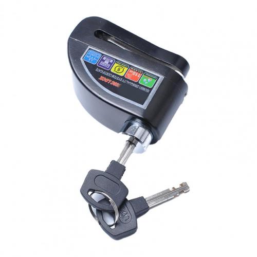 Brake Lock High-decibel Alarm Wide Application Alloy Anti-theft Scooter Lock for Motorcycle: Black