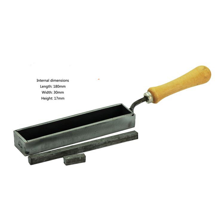 Or argent métal EU moulage rainure lingot moule bijoux outils taille réglable barre d'or moule orfèvre équipement: groove Ingot