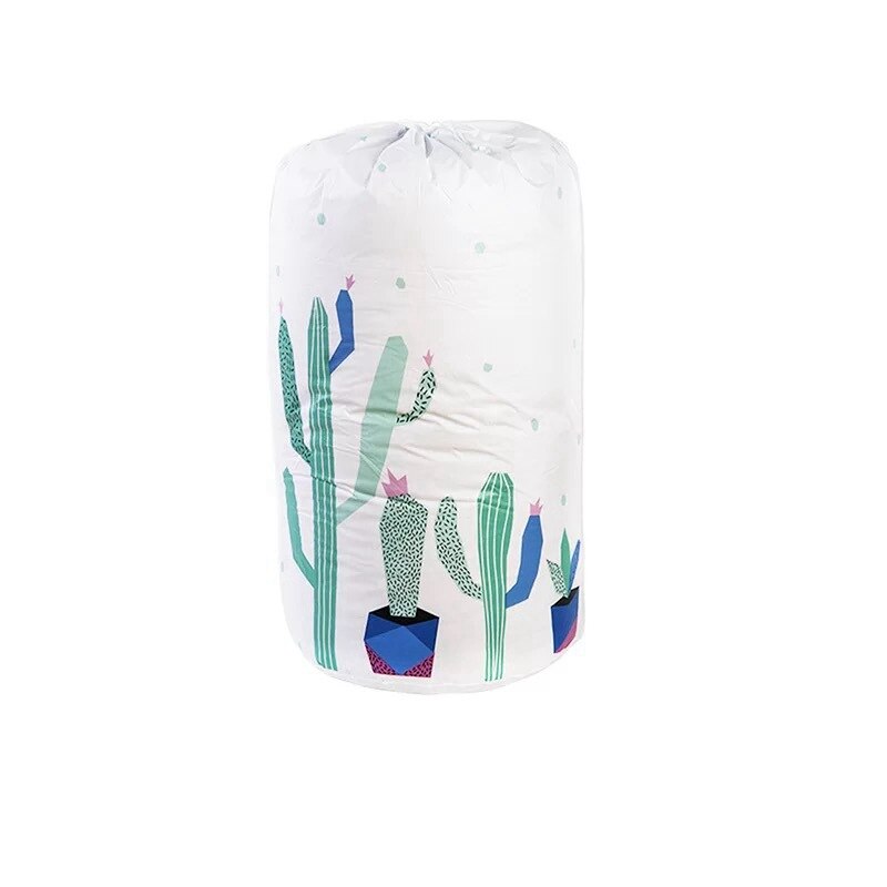 Cartoon Bear Storage Bag Beam port Transparent Large Closet Organizer Baby Toy Wardrobe Moistureproof Quilt s: cactus