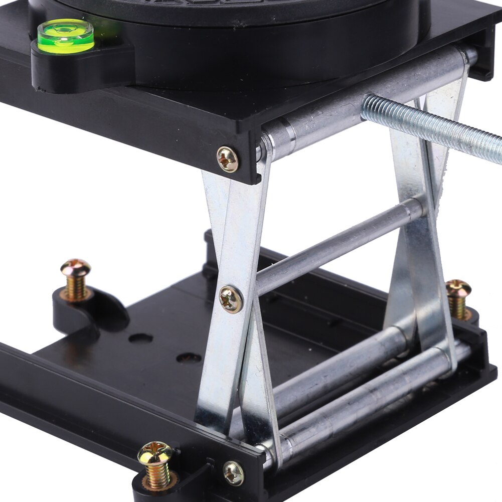 360-Degree Rotation Router Lift Table Adjustable Height Engraving Lifting Stand Rack Manual Lifting Platform Tool