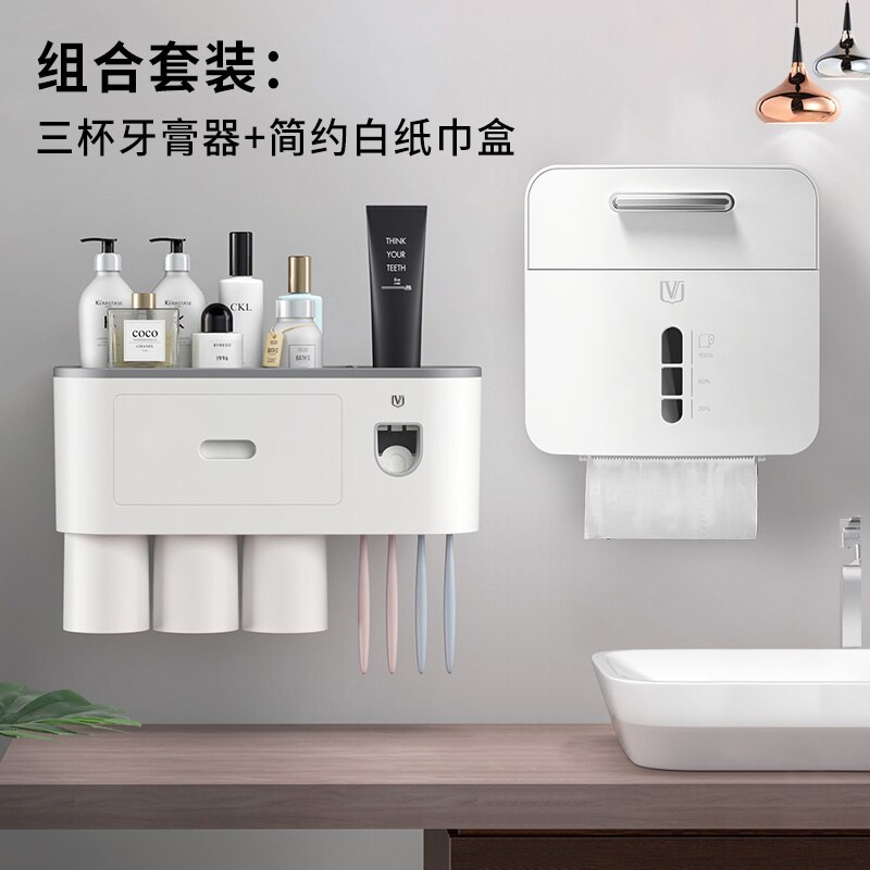 Toilet paper towel box waterproof toilet paper holder: 7