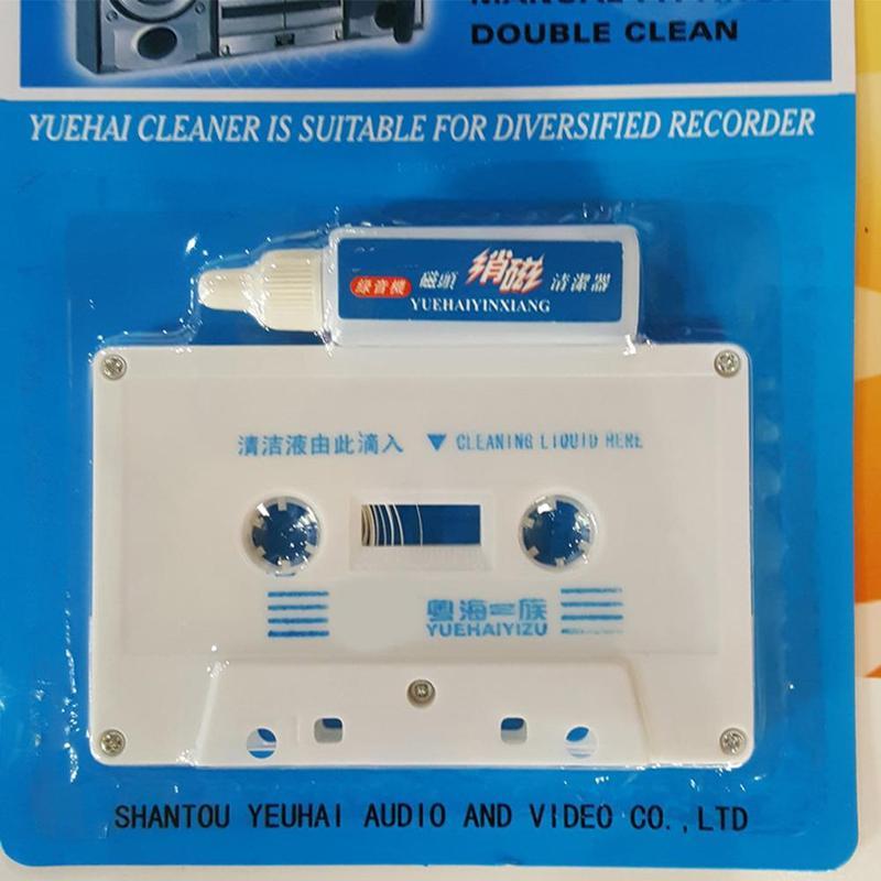 Cassette Tape Head Cleaner Demagnetizer Kits Audio Player Deck Home Tape Player Cleaning Products Recorder Cleaner Fluids