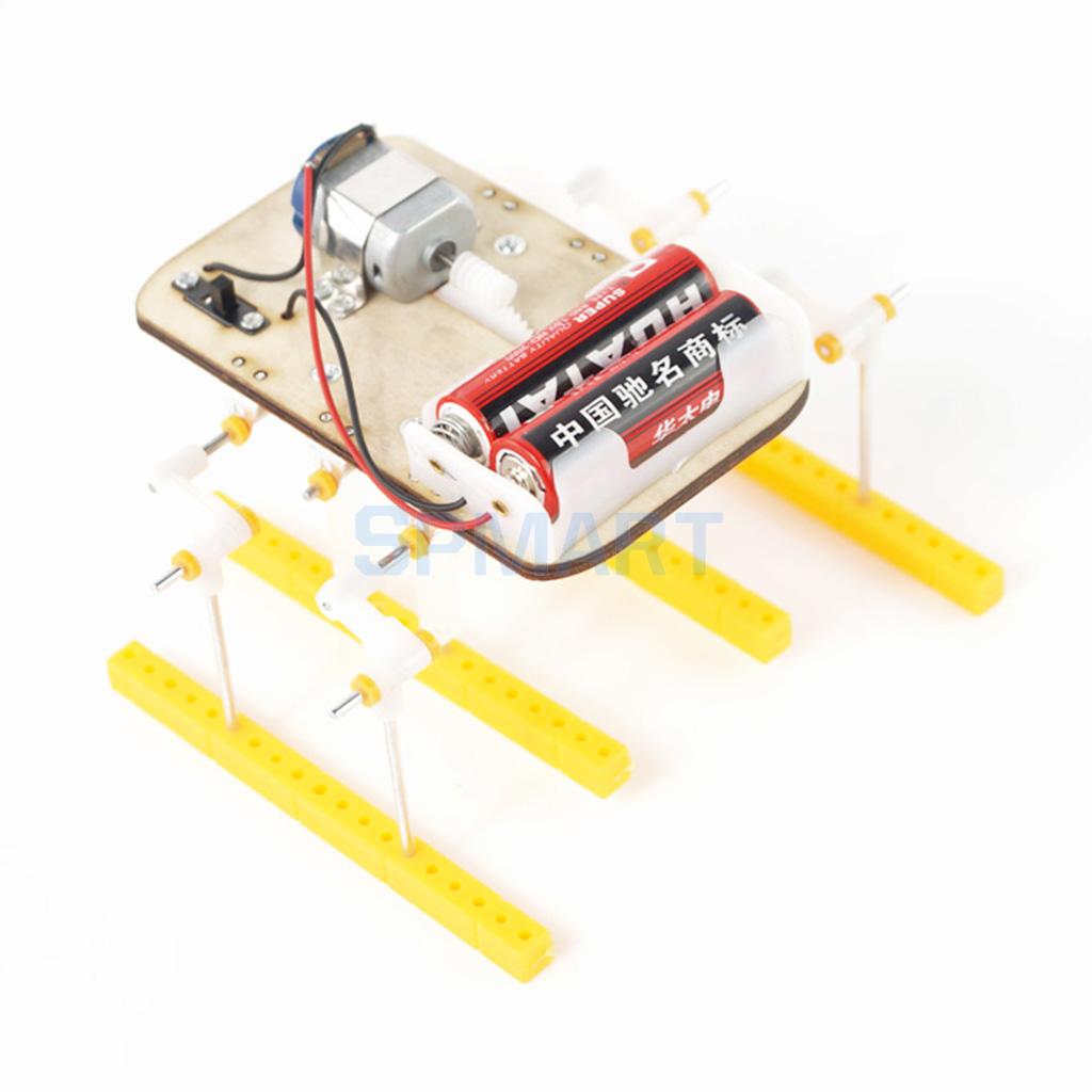 DIY Assembled Electrical Walking Robot Science Model Educational Toys