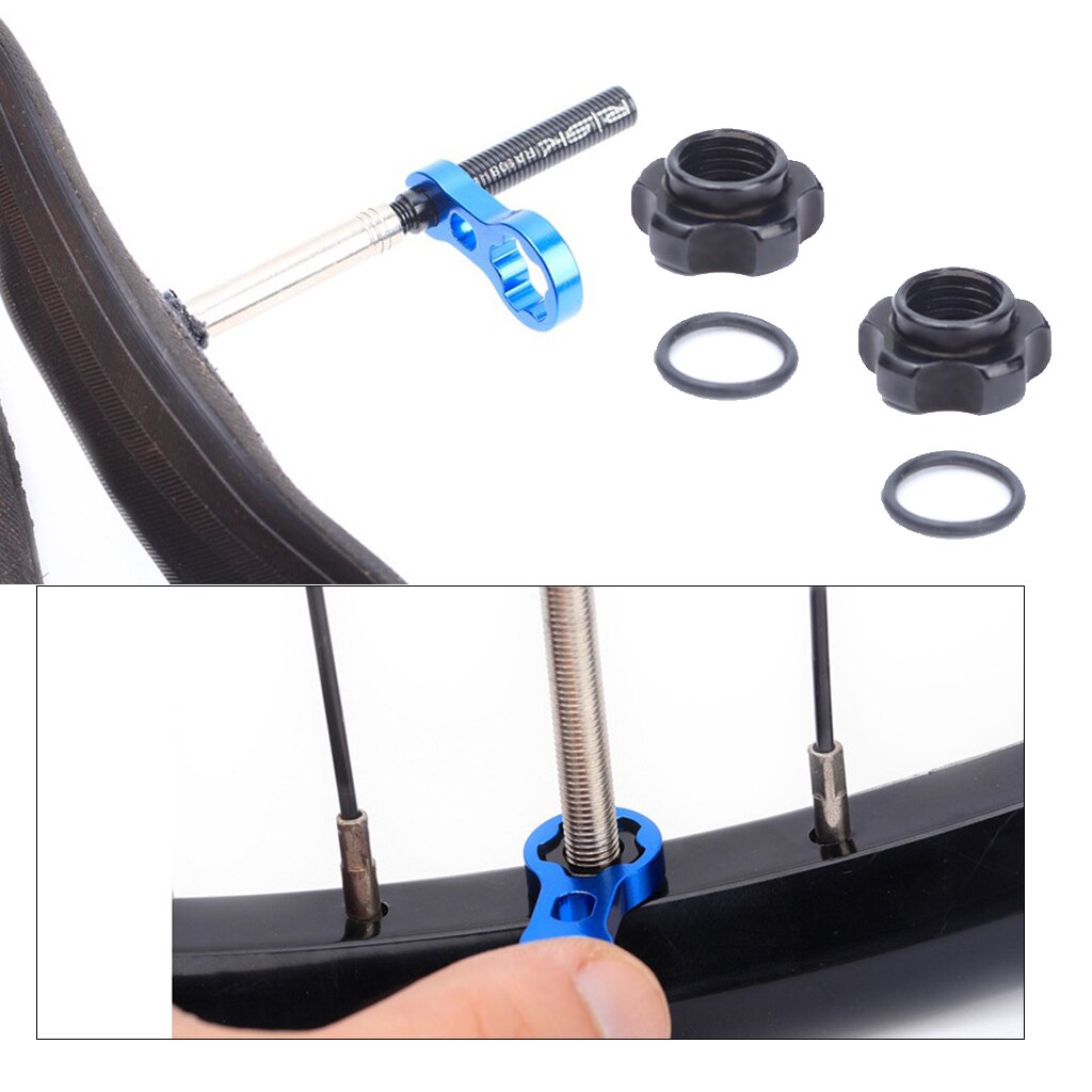 Bike Valve Adapter Schrader to Presta Converter Bicycle Valve Core Wrench