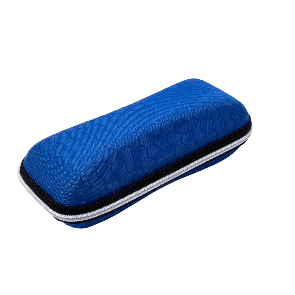 1 Stck EVA Waben aufbringen Bunte Abdeckung Tragbare Sonnenbrillen fallen Schlüsselband Reißverschluss unisex Brillen Taschen Brillen Zubehör: Blau