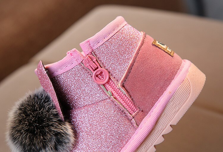 1-3 jaar oude baby wandelschoenen kinderen antislip zachte zolen katoenen schoenen warme winter schoenen snowboots voor winter meisjes