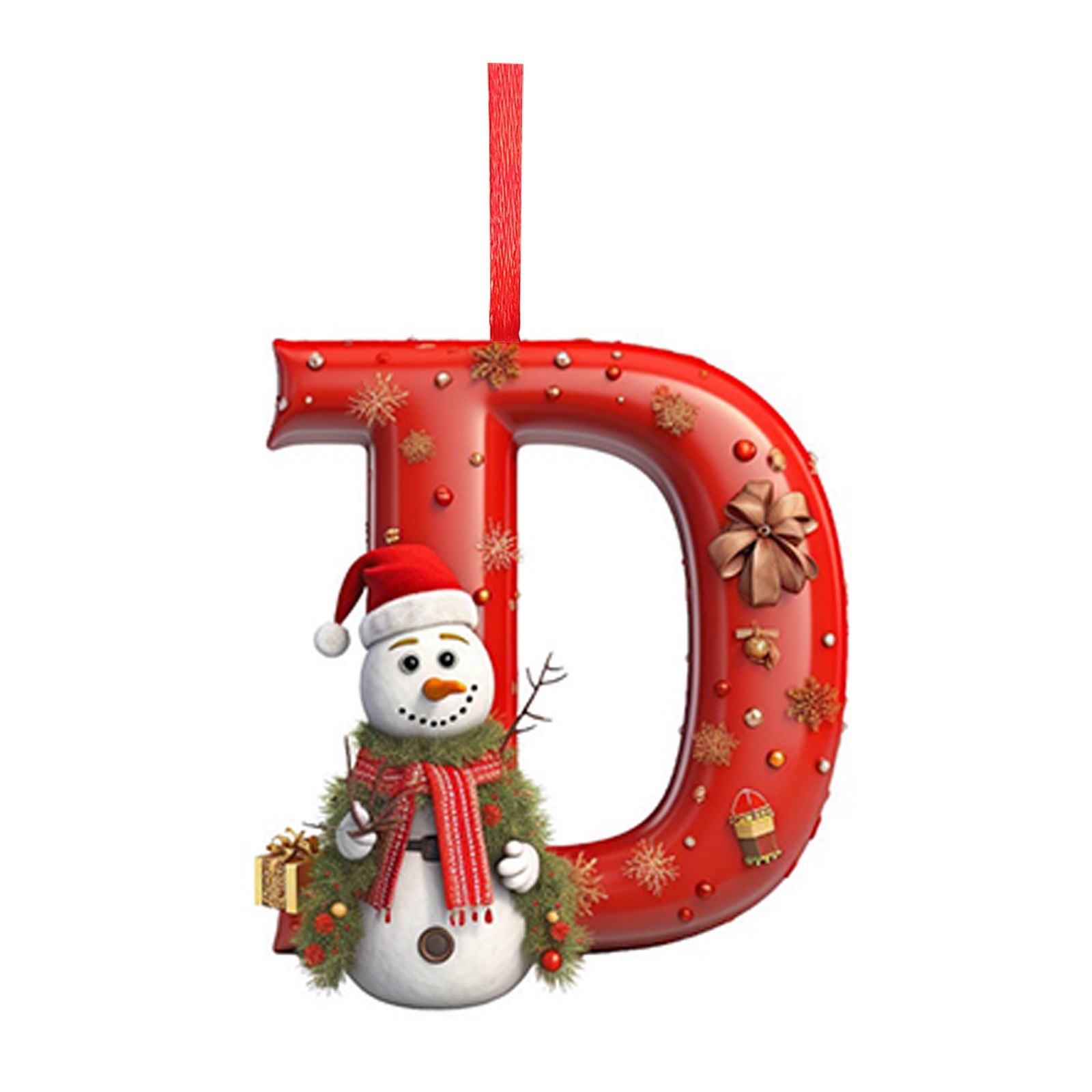 Kerstboom Decoratie 2D Brief Hanger Acryl 26 Letter Hanger Opknoping Kerstboom Ornament Accessoires navidad