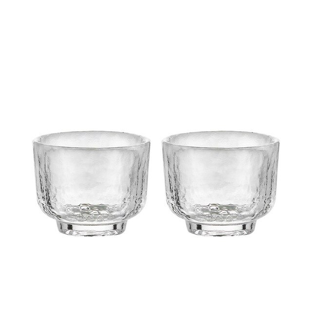 Japansk sake sæt hammermønster glas guldkantet kop vin varmere koreansk soju kop tequila pot whisky kop indenlandske vin sæt: 2 kop