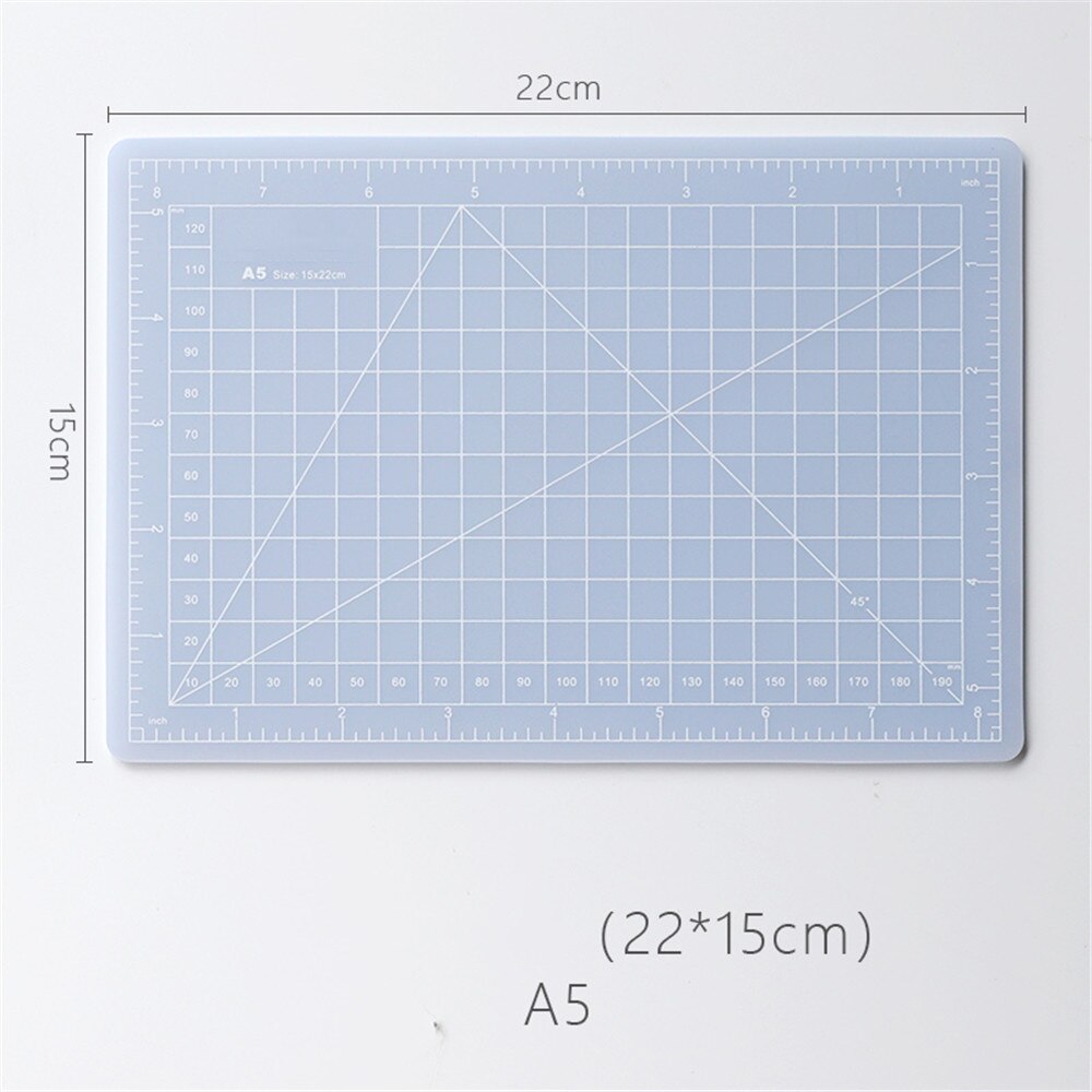Multi-Size PVC Cutting Mat Patchwork Cut Pad Tools Durable DIY Handmade Tools Scrapbooking Cutting Plate Art Tool Kits Desk Mats: A5(22X15cm)