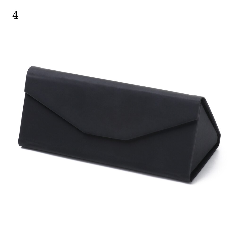Neue Heiße Dreieck Gläser Kasten Süssigkeit Farbe Klapp Sonnenbrille fallen PU Wasserdichte Starke Magnet Brillen Schutz Organizer: Stil2-4