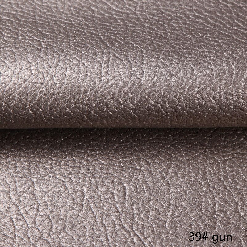 50*135cm PU Litchi Pattern Faux Leather Fabric Artificial Synthetic Leather DIY Sewing Bags Belt Sofa Leather Decor Material: 39